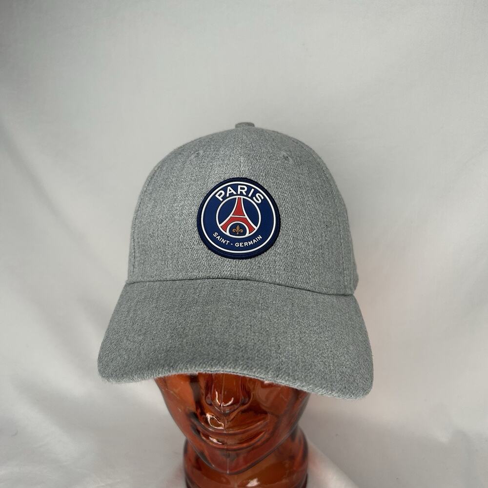 Paris Saint-Germain FC Hat Cap Strapback Gray PSG Soccer Football Club Champions